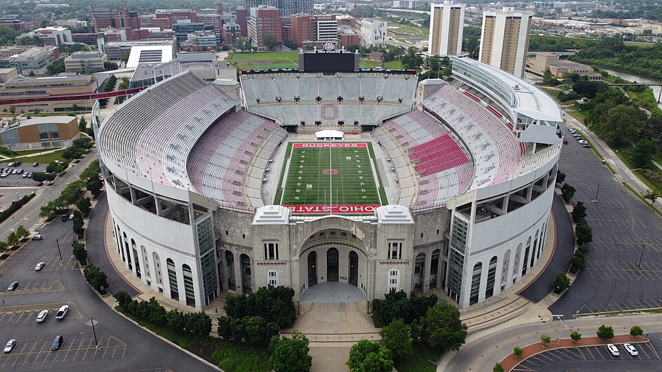 Ohio Stadium from above